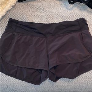 Lululemon speed shorts